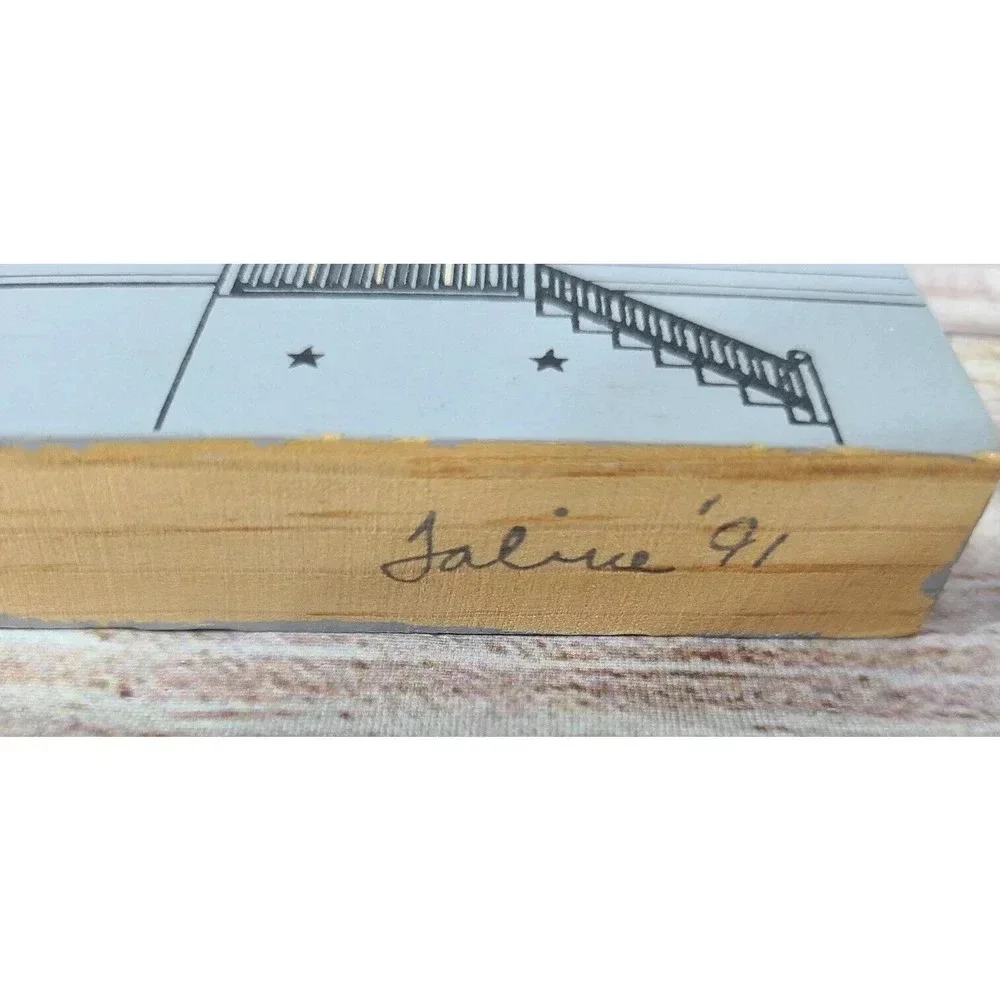 The Cat's Meow Gemeinhaus 1741 Bethlehem PA Oldest Building Museum Signed 1991
